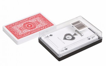 Карты 100% пластик, красная рубашка