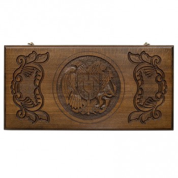 Нарды резные "Герб Армении" 60